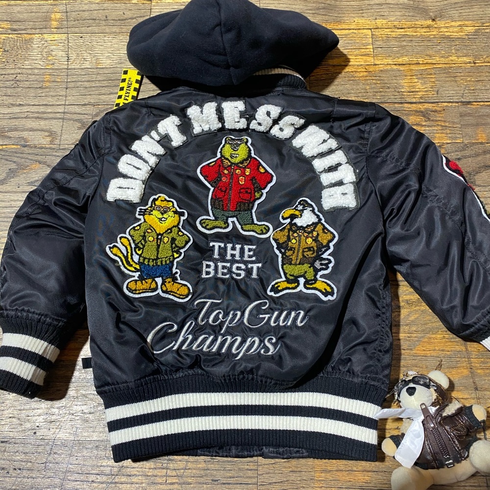 TOP GUN® KIDS MA-1 CHAMPS BOMBER WITH HOODIE TGK1737